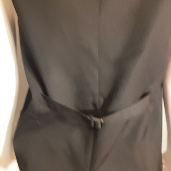 ESCA Black & Gold Glitter Uniform Style Vest Women’s Small Casino Costume Zipper - Picture 9 of 14